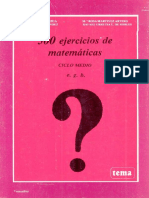 500 Ejercicios de Matemáticas