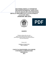 Analisis Perbandingan Efisiensi Bank Umum Konvensional (Buk) Dan Bank Umum Syariah (Bus) Di Indonesia Dengan Metode Data Envelopment