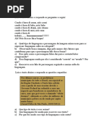 Exercícios variação linguistica