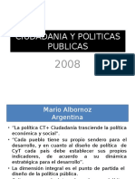 Ciudadania y Politicas Publicas