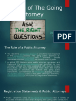 The Role of the Going Public Attorney