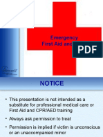 Emergency First Aid and CPR
