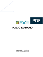 Pliego Tarifario UTE 2016