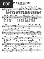 My One And Only Love