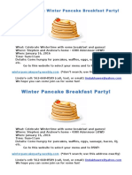 Pancake Party