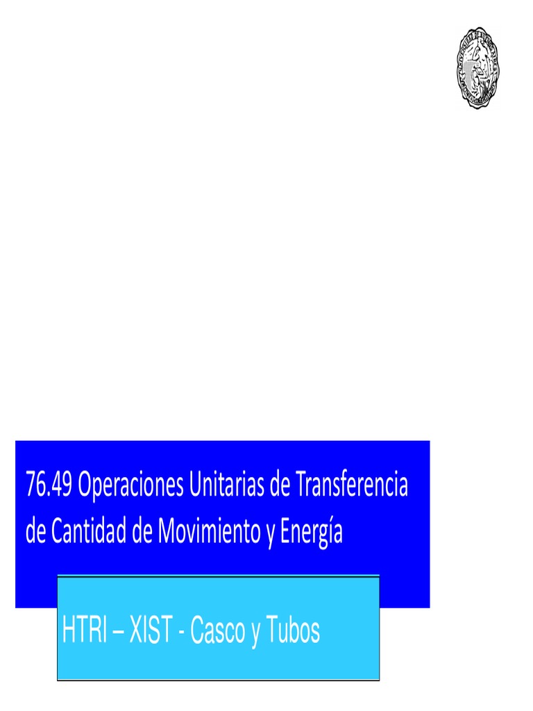 2013 Htri Tutorial | PDF | Intercambiador de calor | Fenómenos científicos