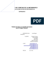 Sistema de Apoyo a la Gestión de horarios  para el colegio Piamarta