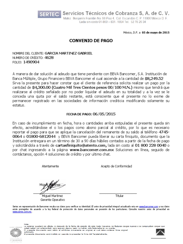 Carta Finiquito