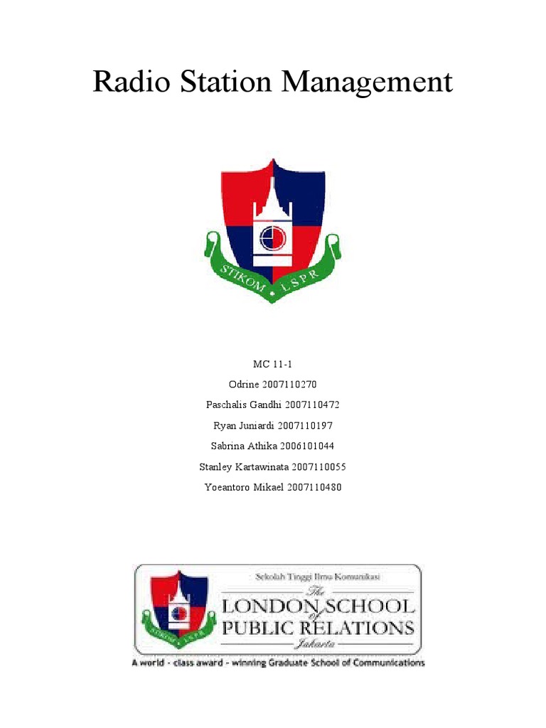 Radio Station Management Format Clock