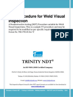 NDT Weld Visual Inspection Procedure Free Download