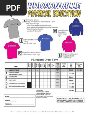 shirt order