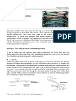 Fiber Patch Cable Management