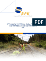 Reglamento Especial Empresas Contratistas y Subcontratistas EFE (REECS)