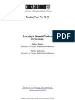 Learning in Financial Markets