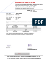 Jankalyan Raktapedhi, Pune: Outward No.: Date