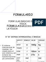 Formulario de Fisica