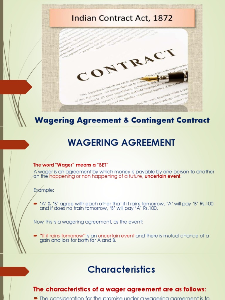 wagering-agreement-contingent-contract-pdf-pdf-gambling-common-law