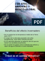 Gases de Efecto Invernadero y Calentamiento Global