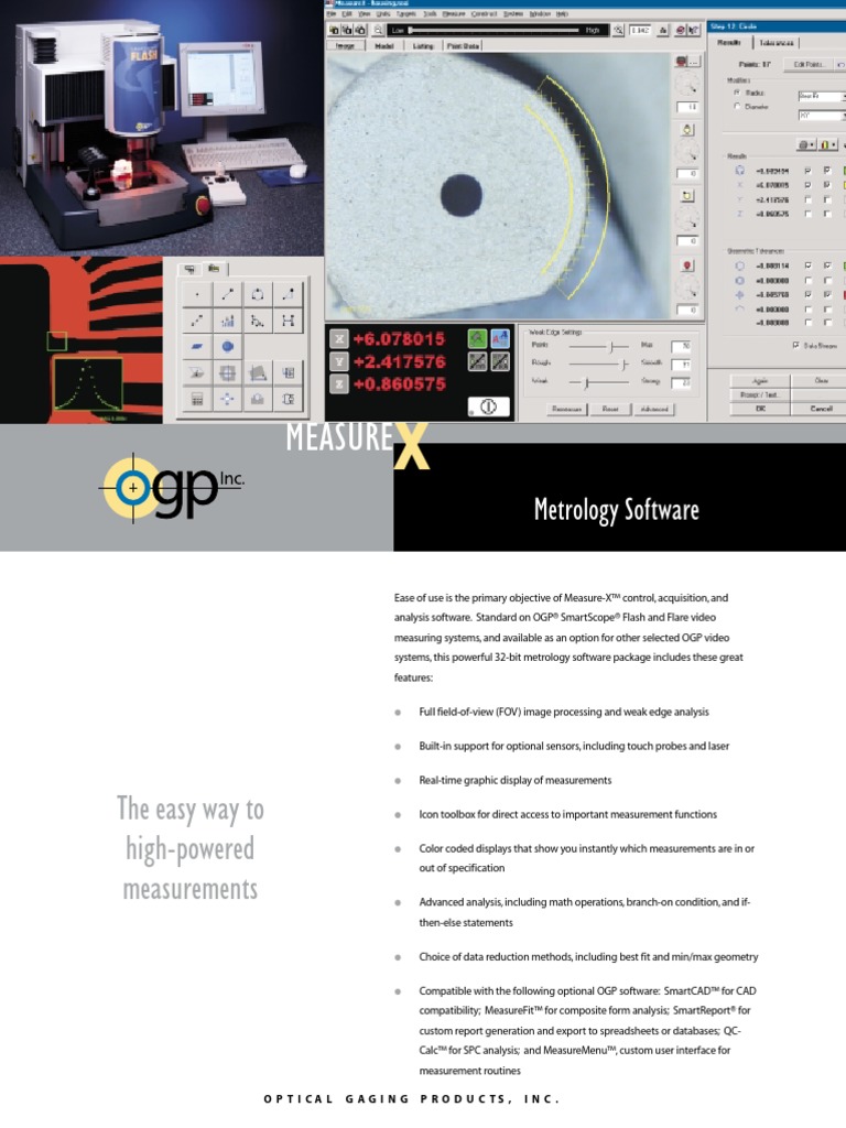 Measure x Software Point And Click Autofocus