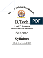 syllabus Btech
