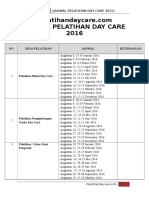 Jadwal Pelatihan Day Care 2016