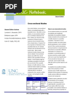 3.4 Cross-sectional Studies