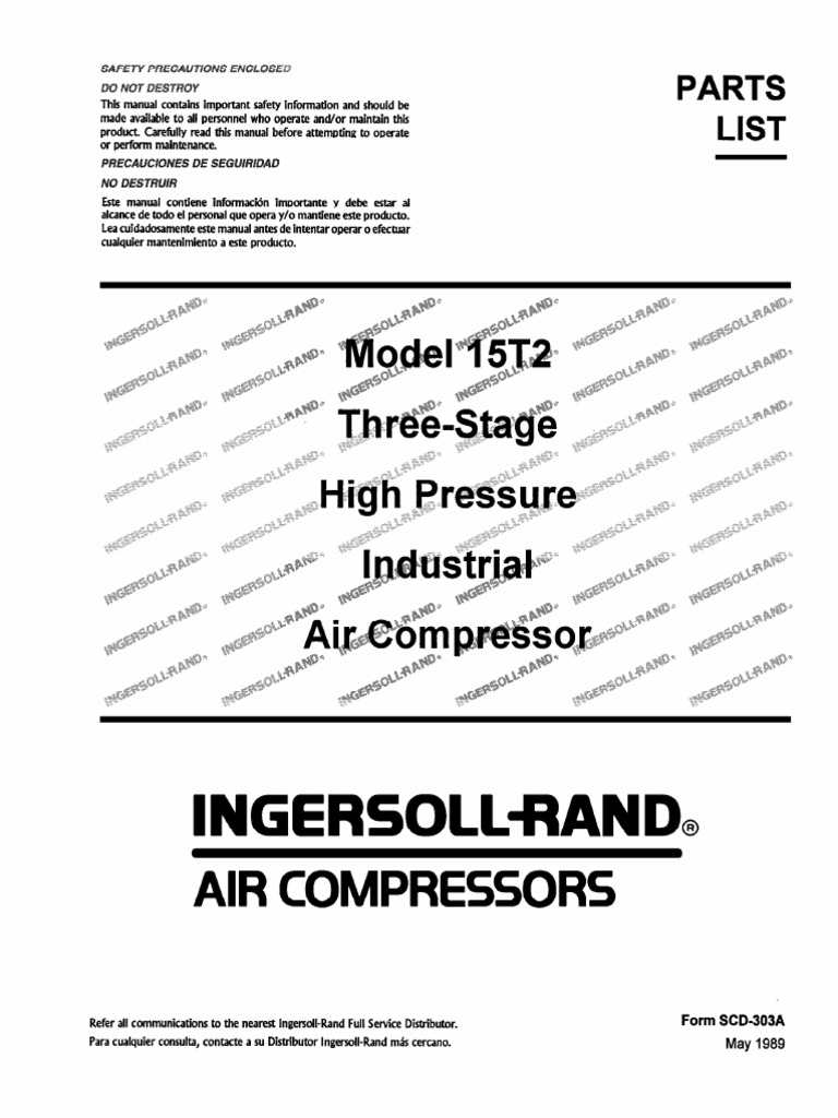 15T2 Manual Ingersol Rand 15T2