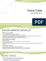 Coca Cola: A Sustainability Study