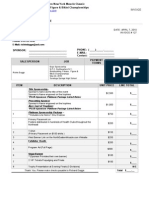 Sponsorship Invoice