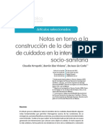 Krmpotic, Barrón, De Ieso. Notas en Torno a La Construcción de Demanda de Cuidados...