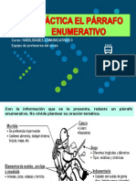 Ejercicios de Párrafos Enumerativos para Practicar