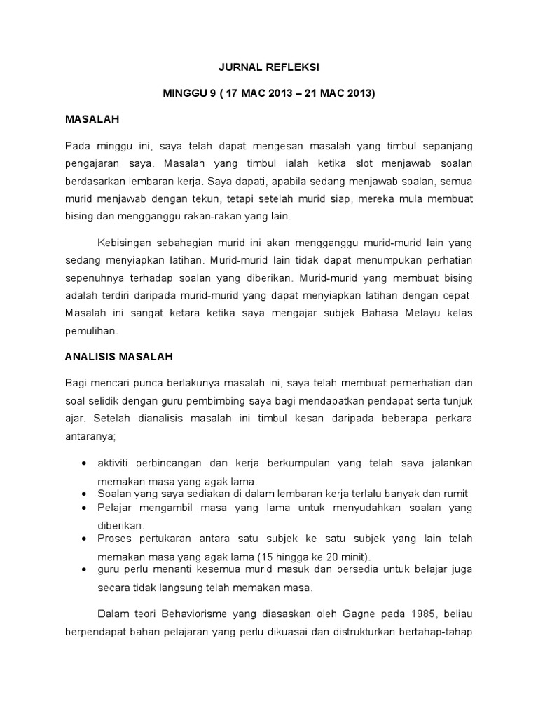 Jurnal Refleksi M9 Pdf
