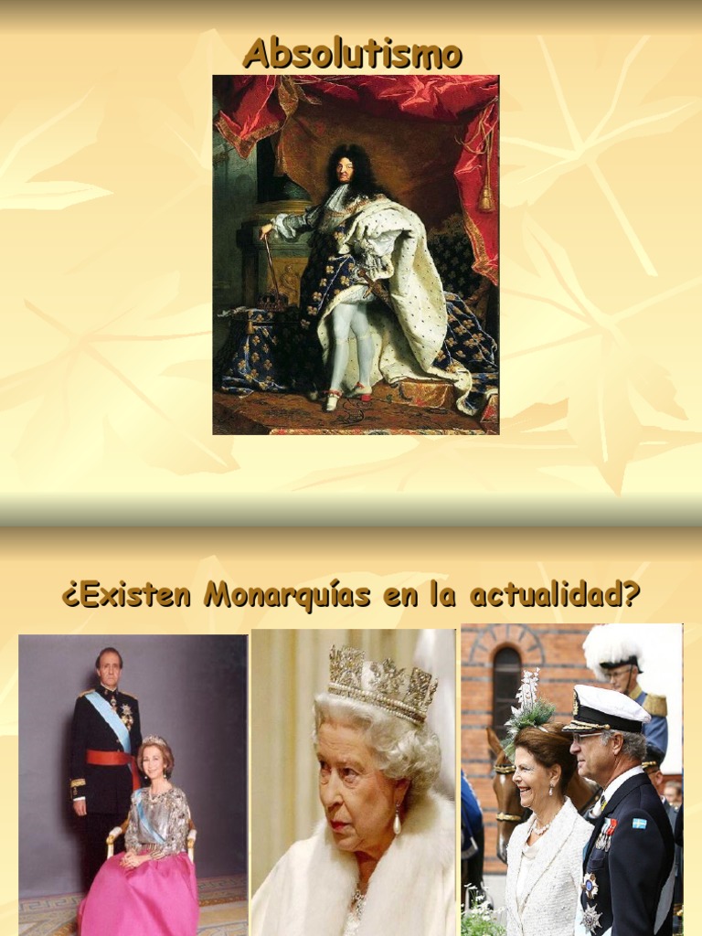 Resumen Del Absolutismo | Monarquía absoluta | Monarca
