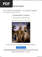 As 12 Noites Santas – 11ª Noite Santa (Bva)