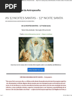 As 12 Noites Santas – 12ª Noite Santa (Bva)