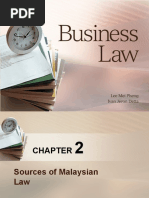 BL Chapter 2-Sources of Malaysian Law