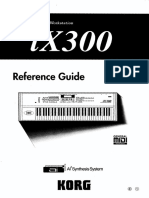 Korg IX300 Reference Guide