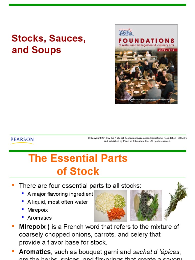 Stocks, Sauces and Soups (1) Soup Sauce