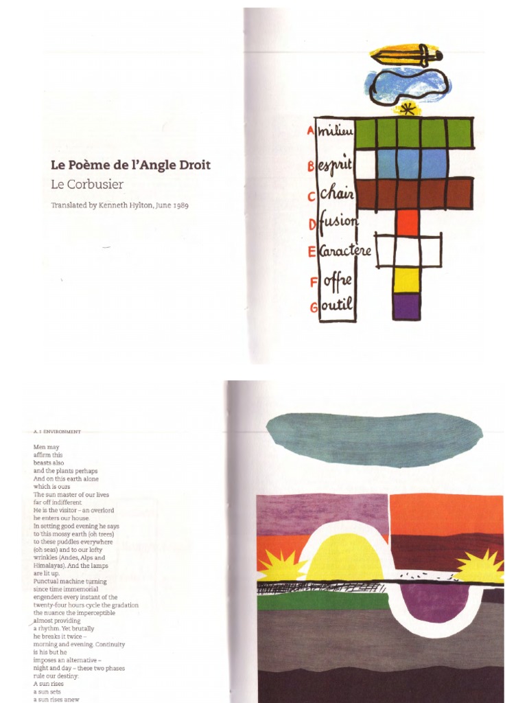 Le Corbusier Poeme de l'angle droit 直角の詩 Le Corbusier Poeme de