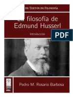 La Filosofía de Edmund Husserl