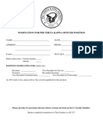 Officer Nomination Form 2011