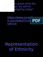 Representations of Ethnicity