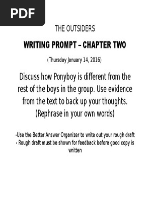 writing prompt one