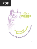 2o. Reporte Feminicidio Enero a Junio de 2009.