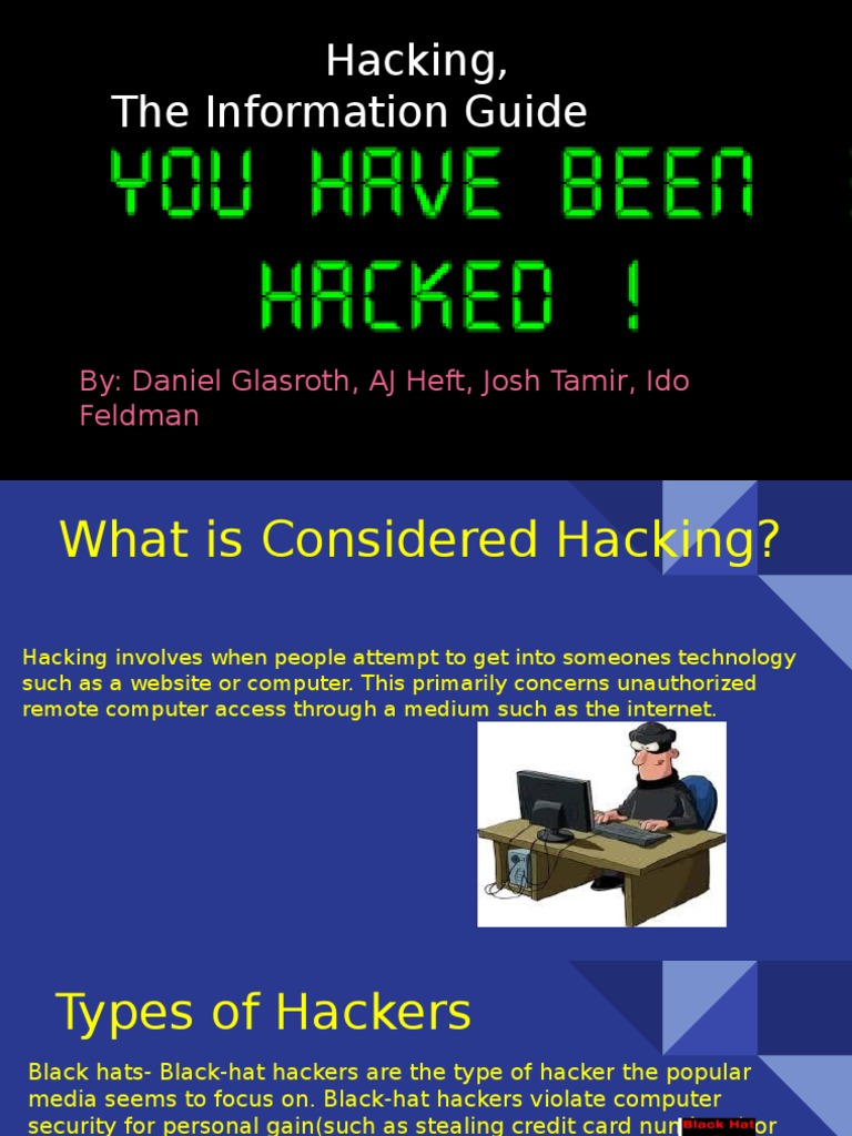 Understanding Hacking and Its Impact | PDF | Security Hacker | White ...