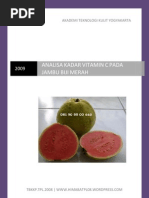 Download Laporan Penelitian Kadar Vit c Jambu Biji Agus by surya343 SN29548631 doc pdf