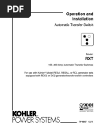 Kohler RXT Transfer Switch Operation/Installation Manual