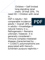 HSP in Children