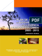 PLAN DE ACCIÓN EN BIODIVERSIDAD DE  LA CUENCA DEL ORINOCO – COLOMBIA/ 2005-2015 - PROPUESTA TÉCNICA