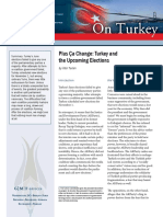 Plus Ça Change: Turkey and The Upcoming Elections